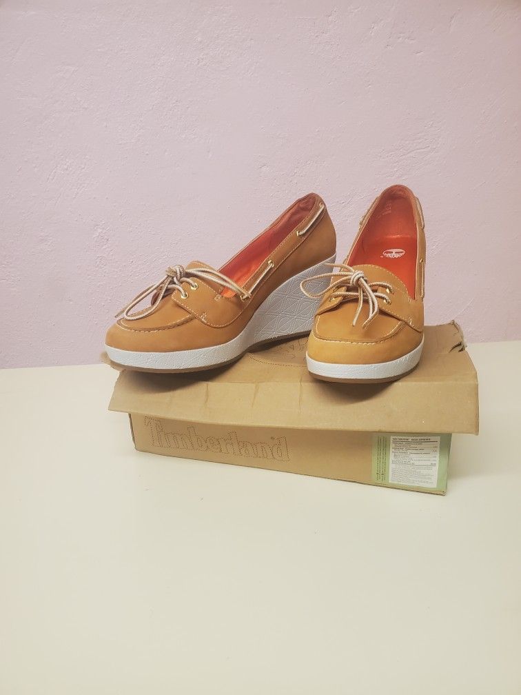 Timberland Women Skipher Mule Wedge Heels Size 9M