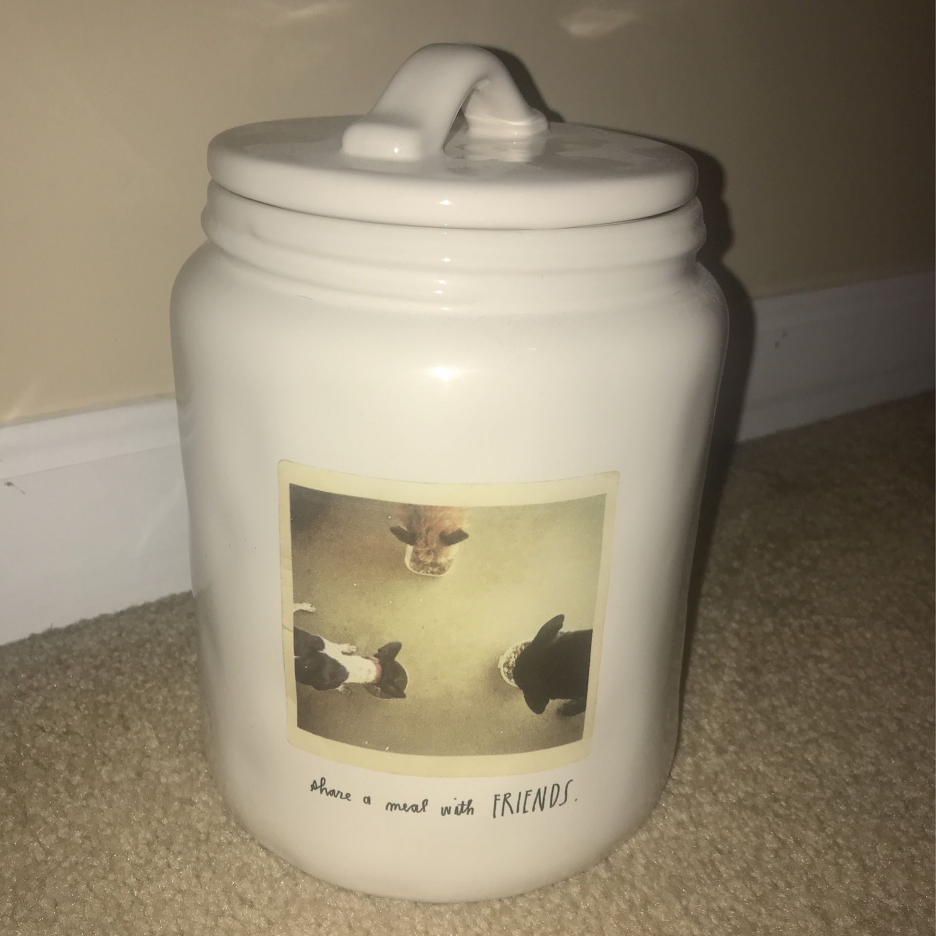 Rae Dunn Large Doggie Canister