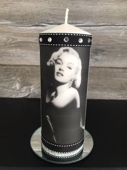 FASHION MARILYN MONROE homemade decorated custom candles perfect mother’s day gift! 🕯✨