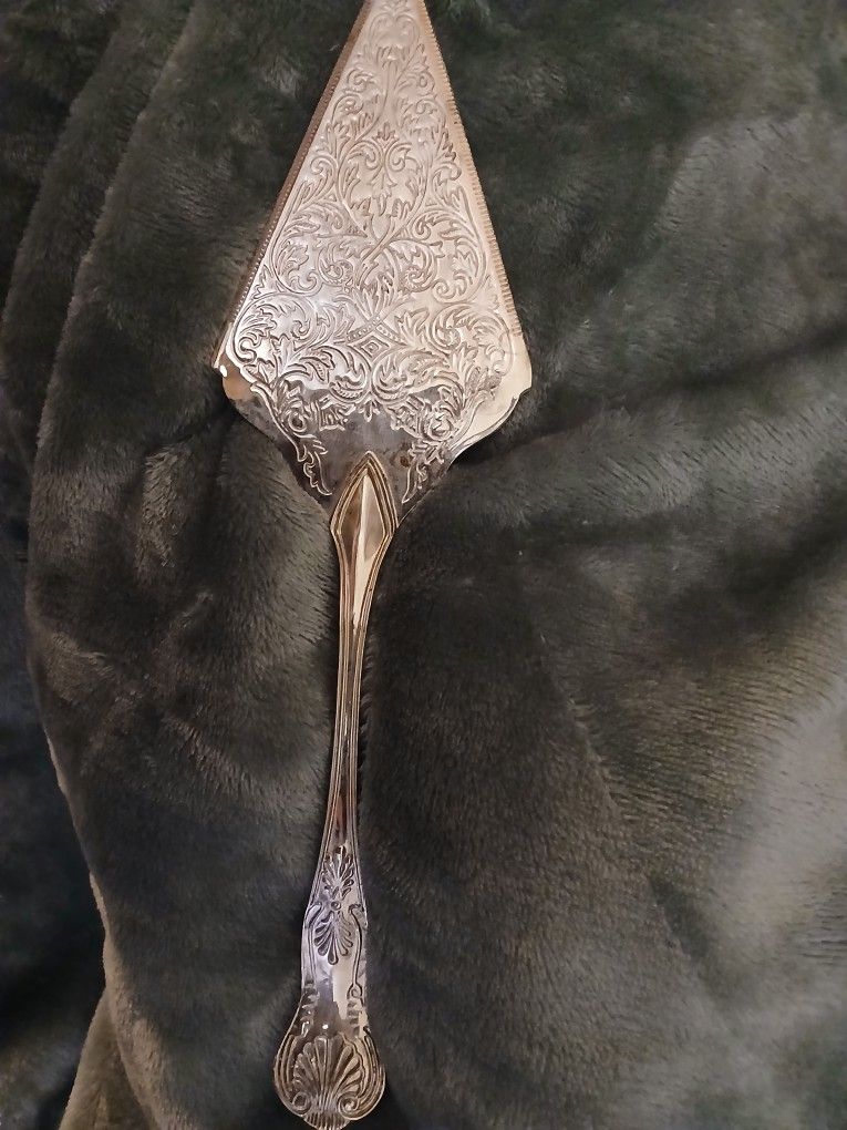 Antique Pie Server And Mirror