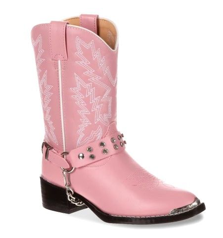 Durango Cowboy Boots. Girls Size 1.5.  Pink. 