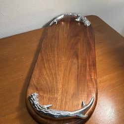 Western Antler Large Oval Presentation Cutting Board