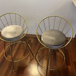 Gold Swivel Bar Stools
