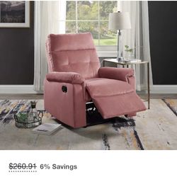 Pink Recliner New