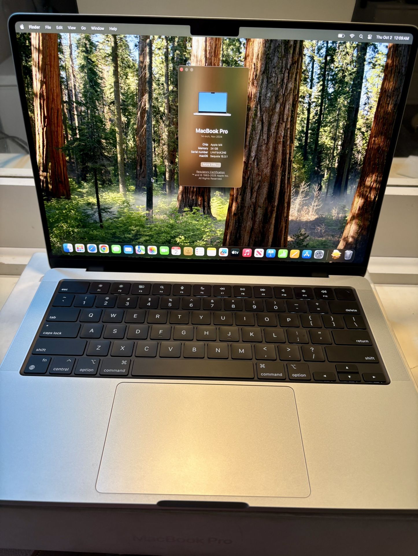 New Apple MacBook Pro 14 inch Laptop M4 Chip 24GB Memory