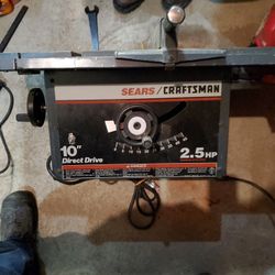 Craftsman 10" 2.5hp Table Saw