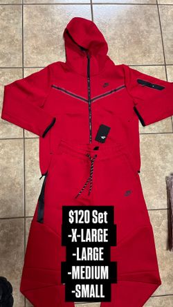 Red Nike Tech Set