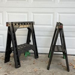 Heavy Duty wood working folding sawhorse work stand