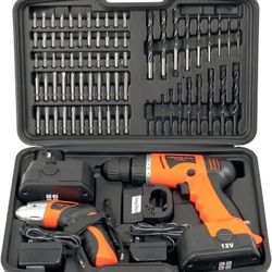 Stalwart 74-Piece Combo Cordless Drill and Driver Set