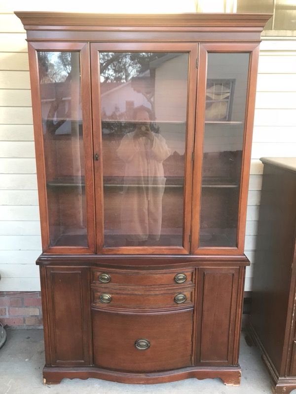 Antique Cherry China Cabinet For In Baton Rouge La Offerup Antique Cherry China Cabinet For