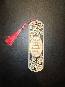Laser Cut Wooden Bookmark
