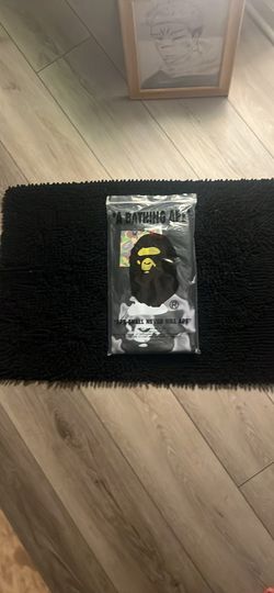 Black and white camo bape