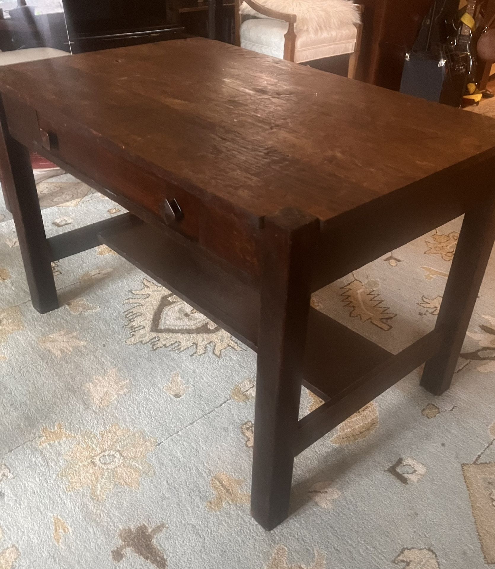 1908 Antique Oak Library Writing Desk, Cadillac Desk Company
