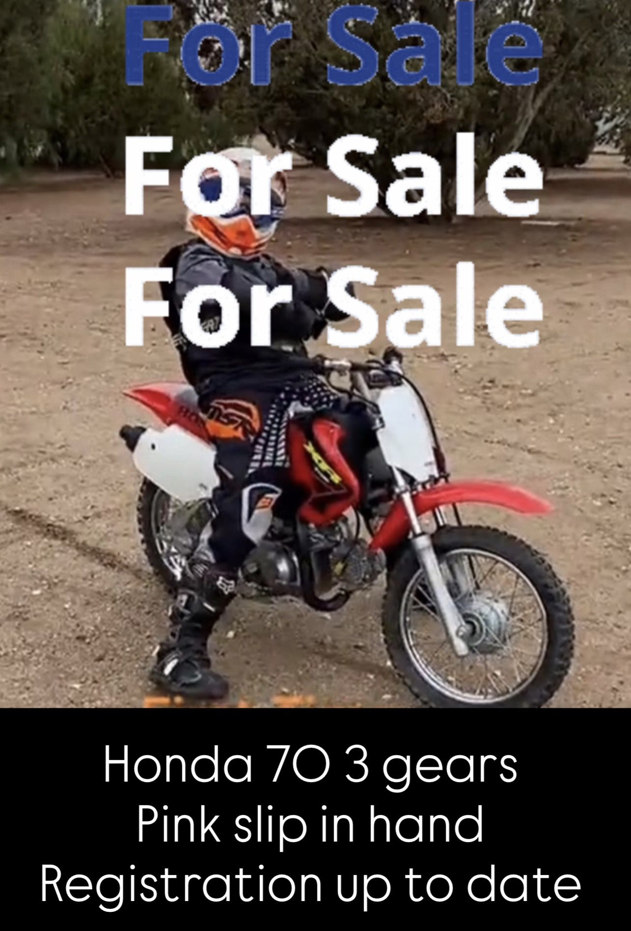 Honda 70 Dirt Bike 