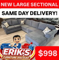New sofa sectional gray