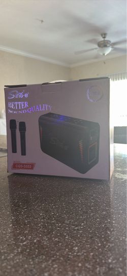 🎤 Sing-e 120W Bluetooth Party Speaker + 2 Wireless Microphones | CQS-S553