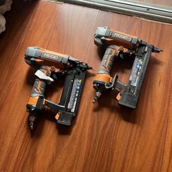 Ridgid 18 Gauge Brad Nailer And 18 Gauge Stapler 