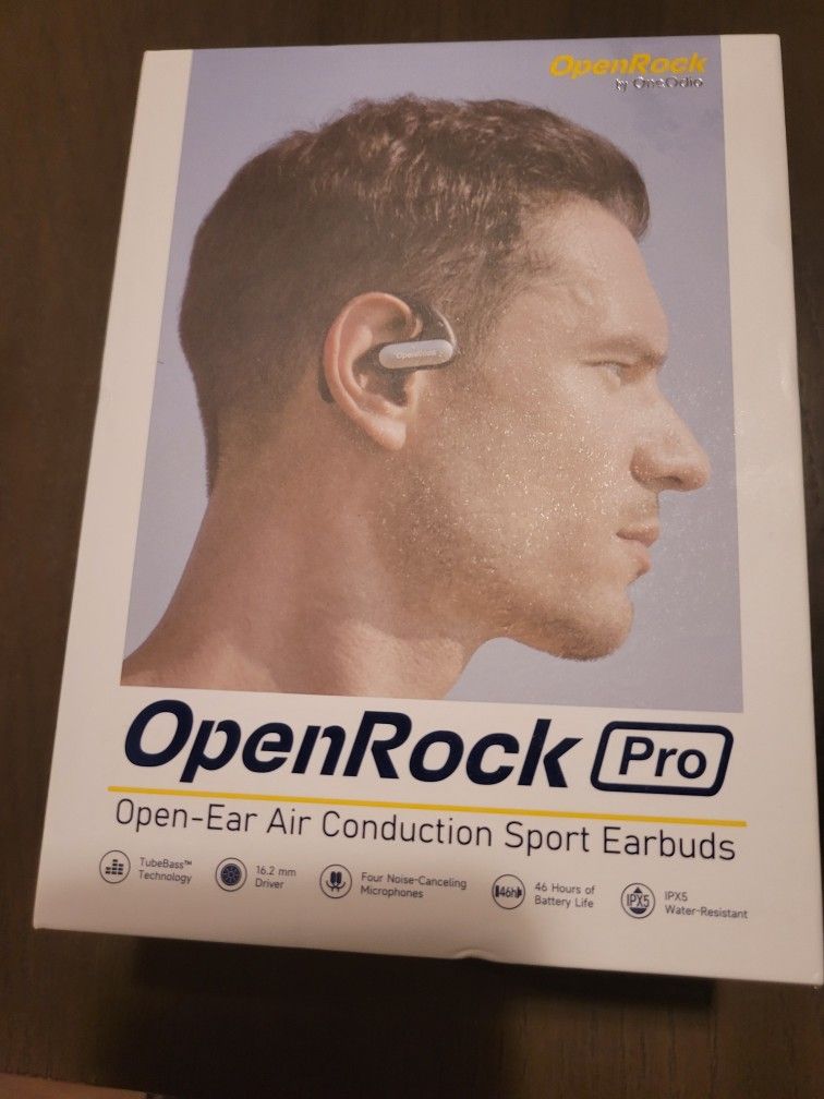 Beige OpenRock Pro Earbuds