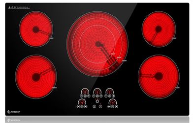 36” Electric Cooktop 9000W