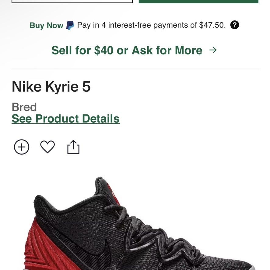 Kyrie 5 Bred for Sale in Milpitas CA OfferUp