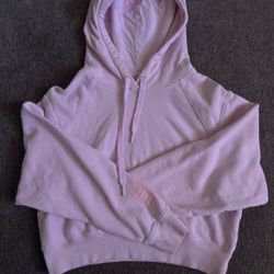 Light Pink Cropped UGG hoodie