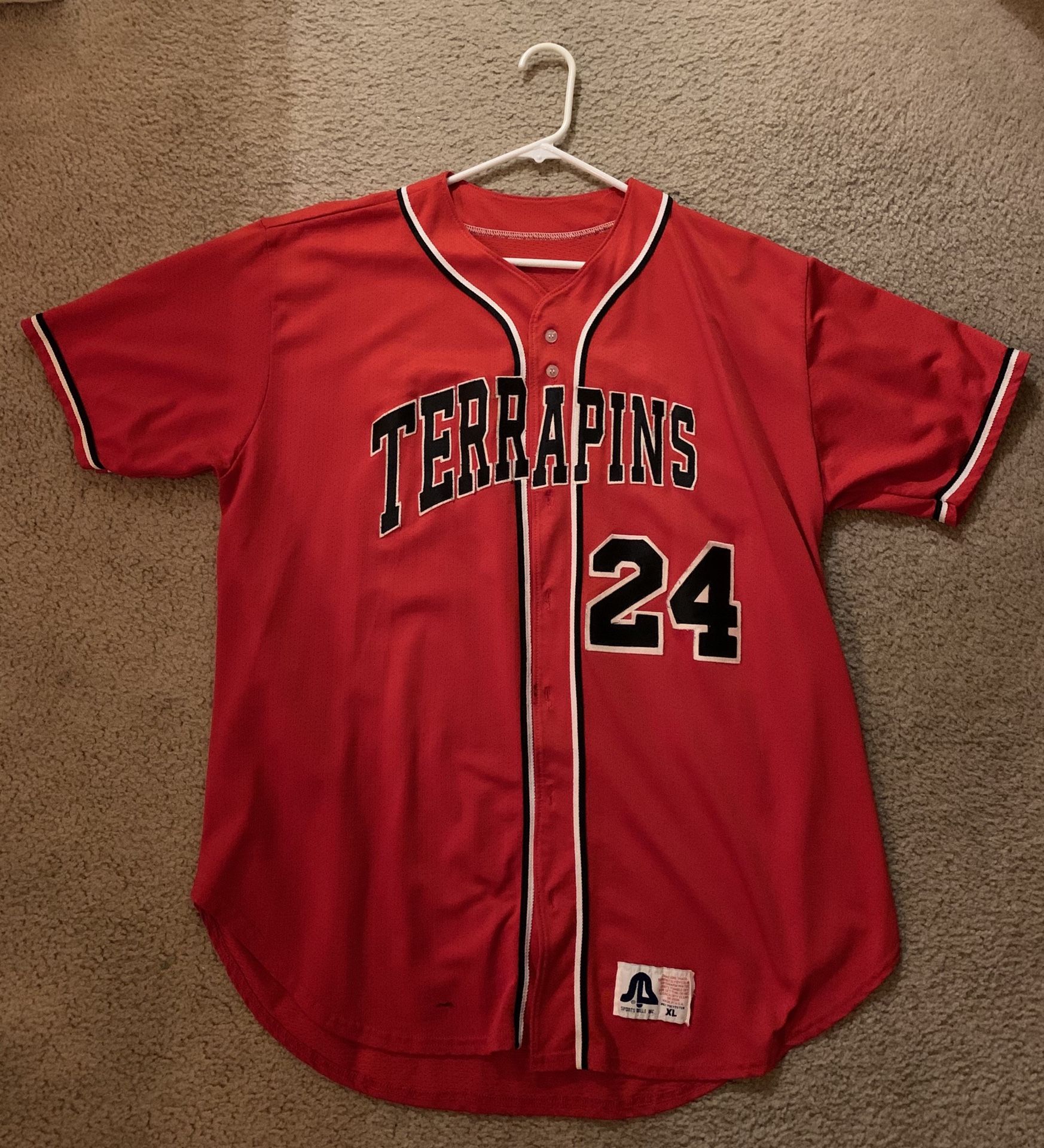 Official Team Issue University of Maryland Baseball Jersey