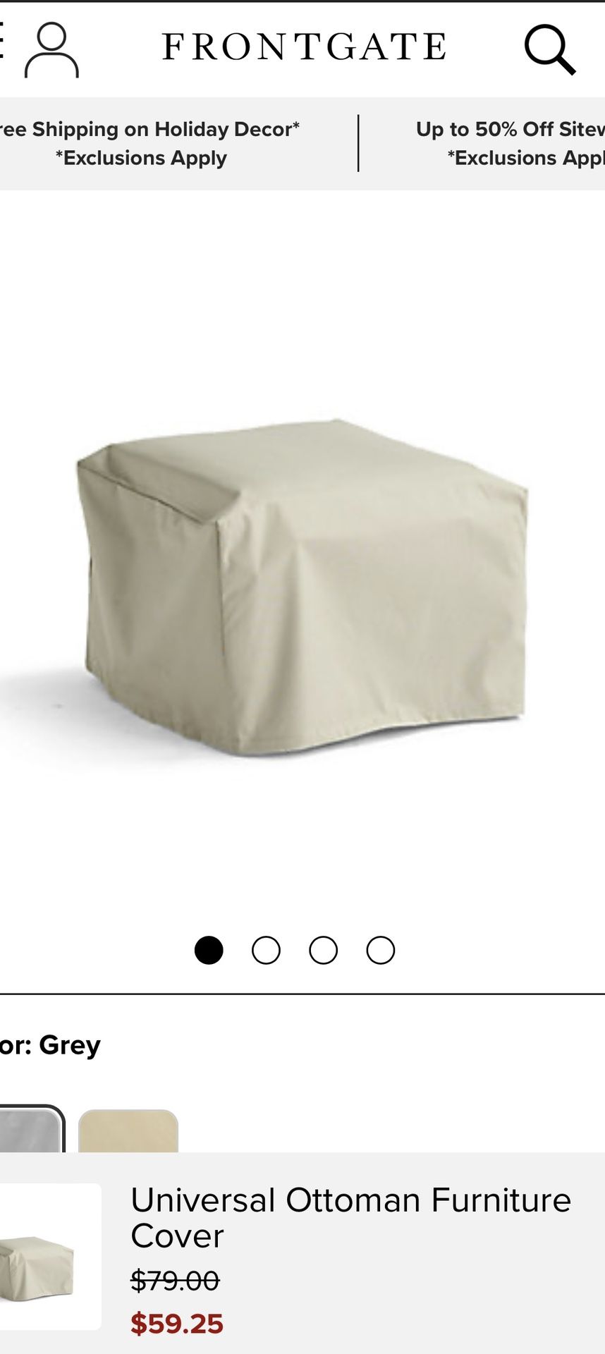 New Frontgate Palermo Ottoman Furniture Cover I have a variety 8 different covers so message me