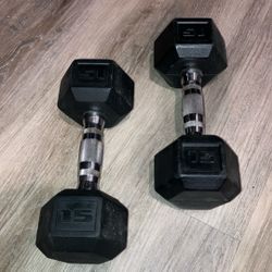 Pair Of 15 Pound Dumbbells 
