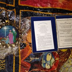 3 Wiseman Vintage Ceramic Christmas Ornament 