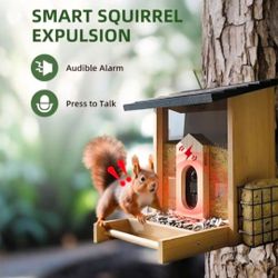 Solar Powered Bird Feeder with Camera - 