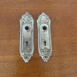 Pair Of Antique Door Knob Plates