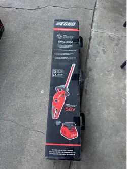 Echo eFORCE 56V Cordless Battery Hedge Trimmer with 2.5Ah Battery and Charger