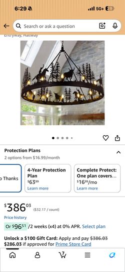 Brand new iron chandelier