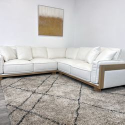 Lerena White Sectional Couch - Free Delivery 
