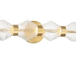 Monett 21.6-in 4 Light Brushed Gold
Transitional Bathroom Vanity light bar