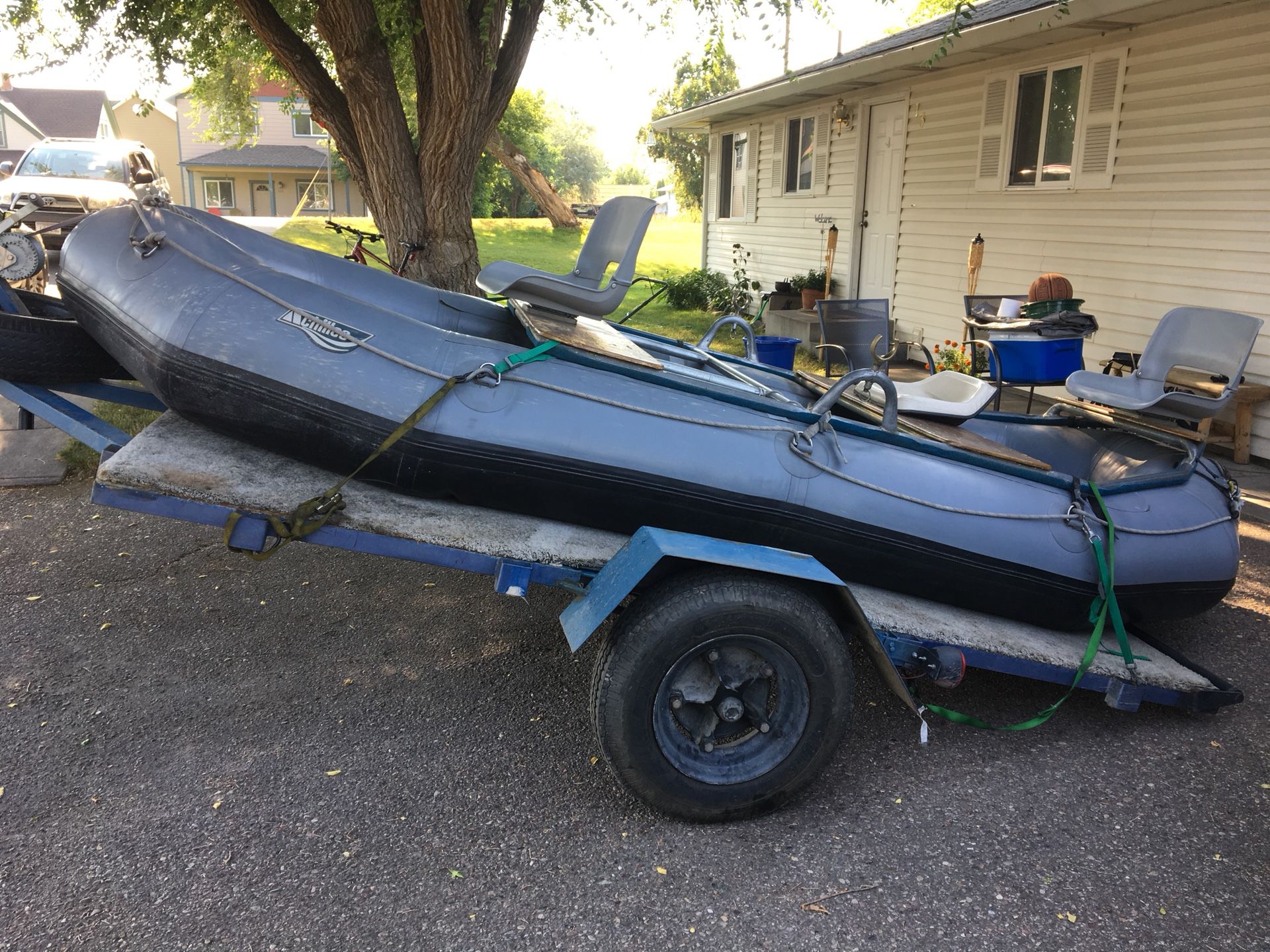 Achilles Raft and Trailer For Sale $2500 OBO