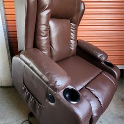 Faux Leather Lift Assist Recliner Chair FREE DELIVERY 