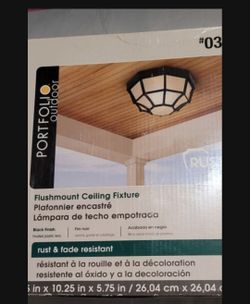 Brand new Portfolio exterior ceiling light fixture