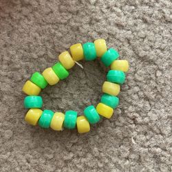 Yellow and green bracelet