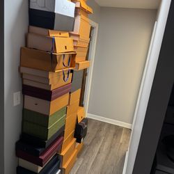 Various Empty Designer Boxes And Bags For Sale