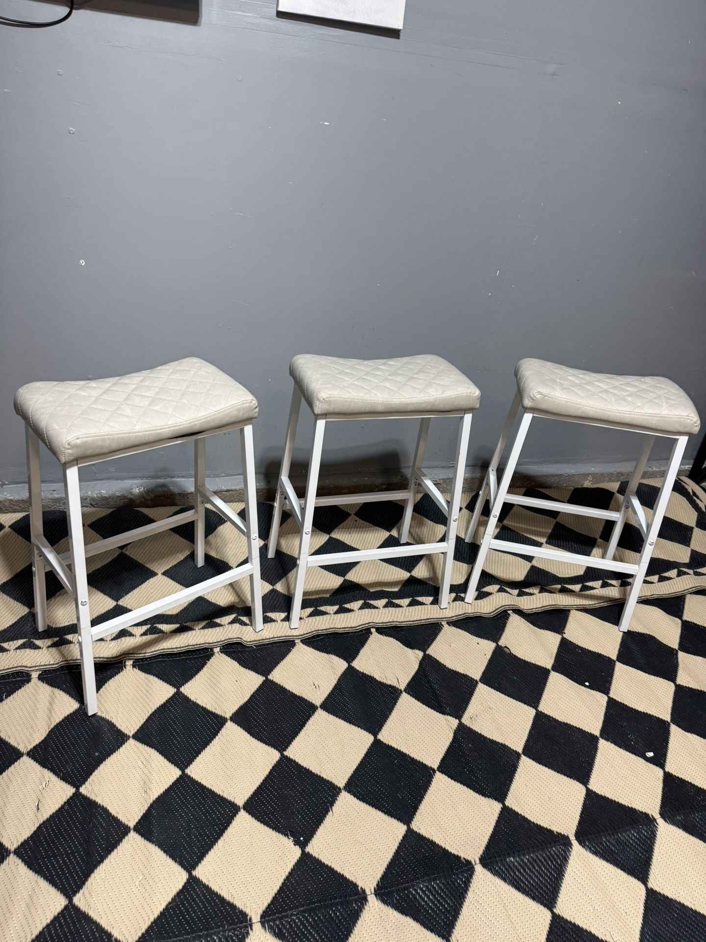 Set Of 3, Counter Height Stools