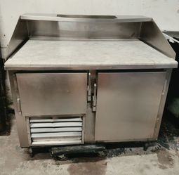 Refrigerated 48" Marble Top Pizza Prep Table Dough Retarder Cooler