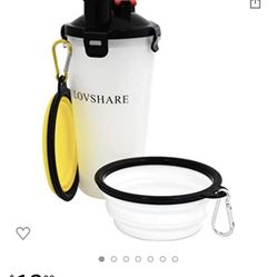 LOVSHARE Pets Water and Food 2-in-1 Bottle