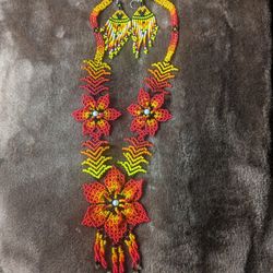 Earrings And Collar Handmade Art 