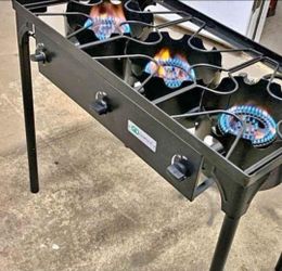 3 Burner Gas Cooker Outdoor Grill Camping Stove 225000 Btu