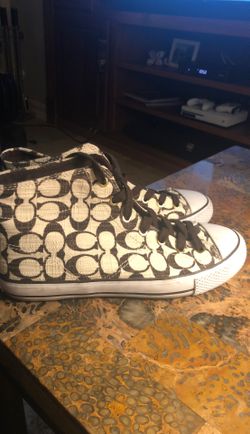 Coach High top shoes- size 9 Women’s Size 