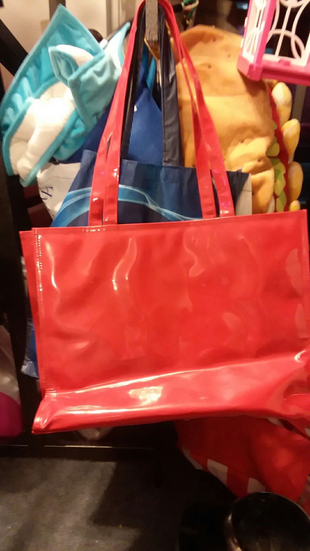Red purse bag