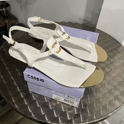 Marc Fisher White Sandals 