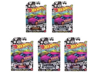 Hot Wheels 2021 Dia De Los Muertos Halloween Complete Set of 5 Diecast Vehicles from DXT91-956D 1st Release