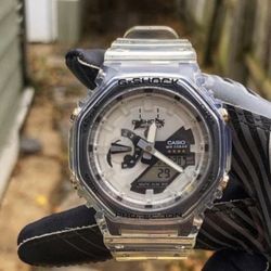 🔥 SUPER RARE BRAND NEW G-Shock – Clear & Black w/ Gold Accents 40 Anniversary Special🔥